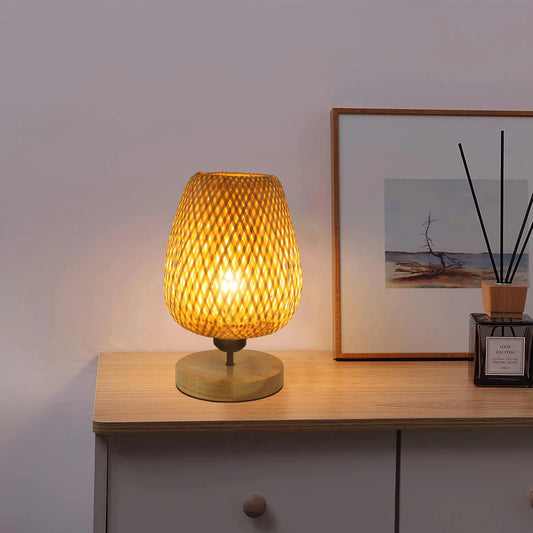 Unieke Tafellamp Bamboe – Warme Sfeer en Natuurlijke Look