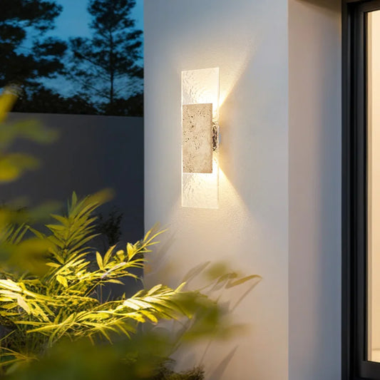 Tijdloze Wandlamp Natuursteen