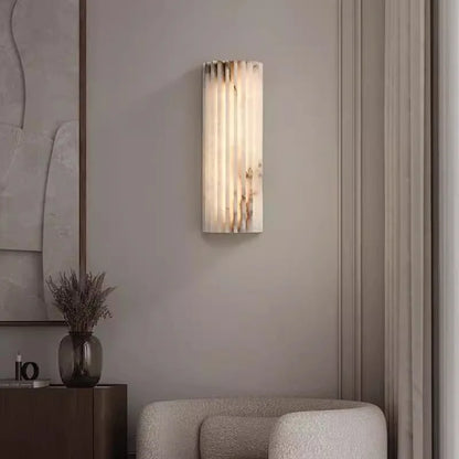 Luxe Marmeren Wandlamp Verticaal